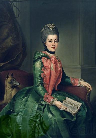 Johann Georg Ziesenis Portrait of Princess Frederika Sophia Wilhelmina Spain oil painting art